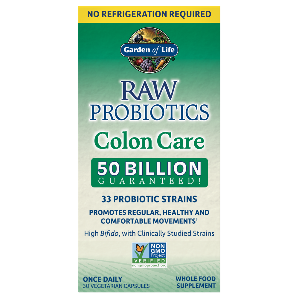 Raw Probiotics Colon Care shelf-stable