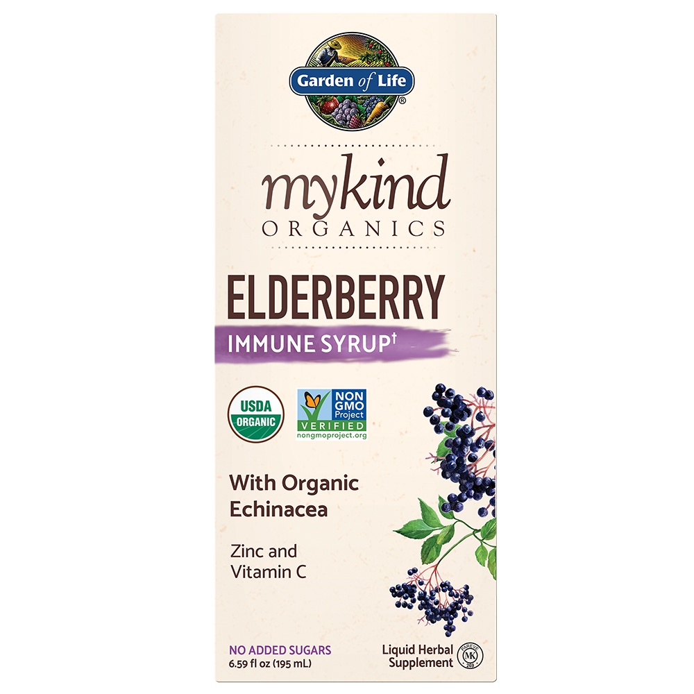 mykind Organics Elderberry Syrup 6.59 fl oz (195 ml)