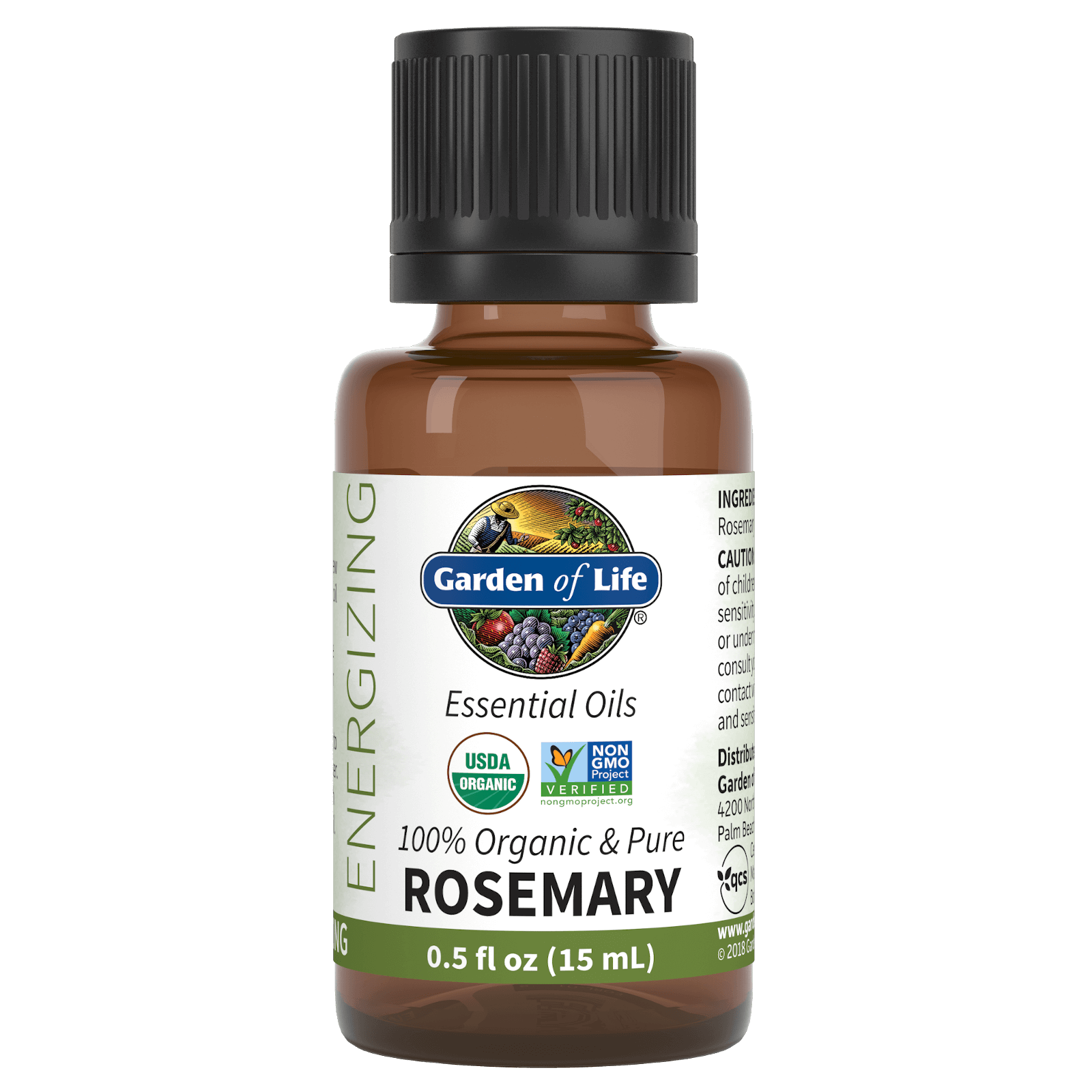 Tabela Nutricional Organic Essential Oil - Rosemary - 15ml