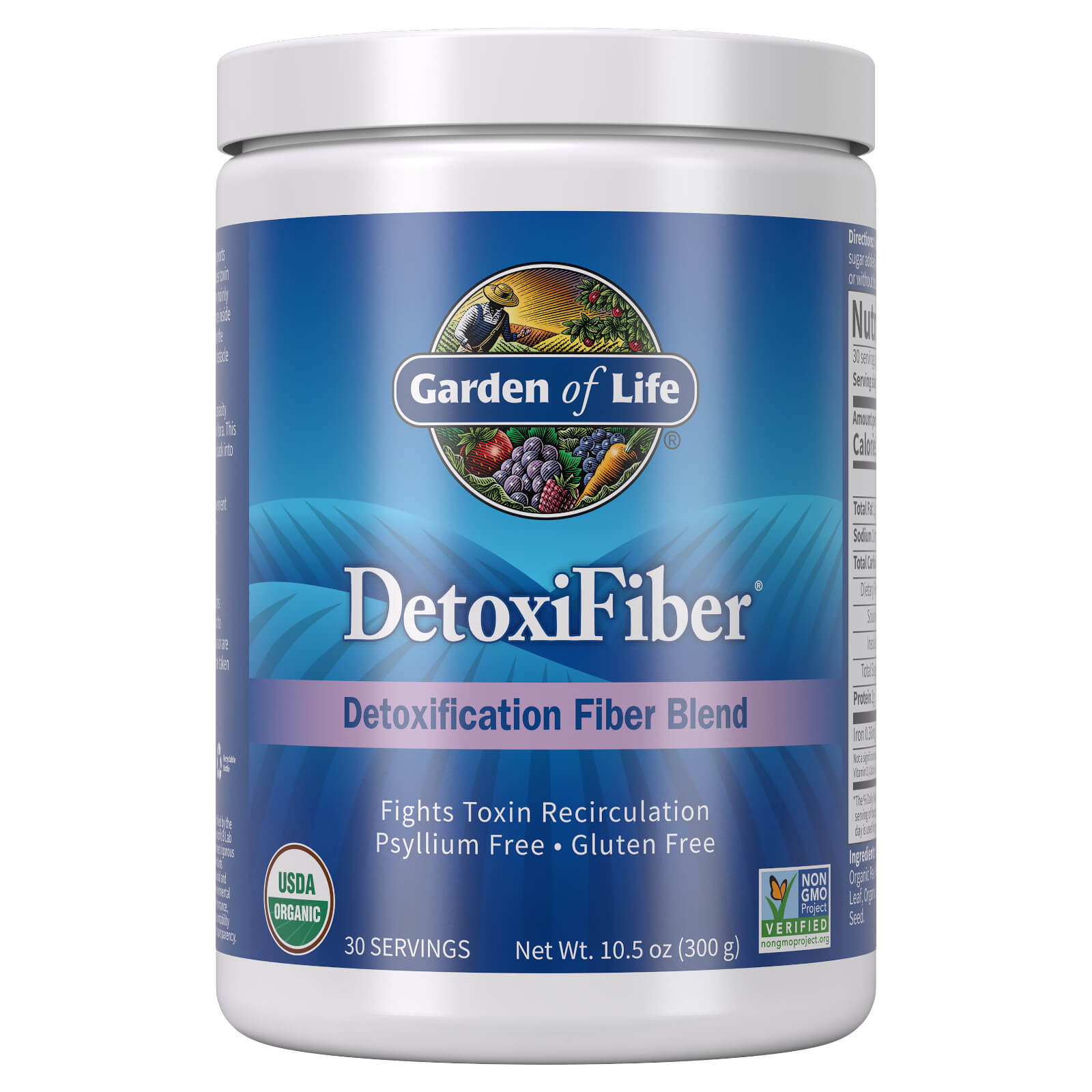 Organic DetoxiFiber 300g POWDER