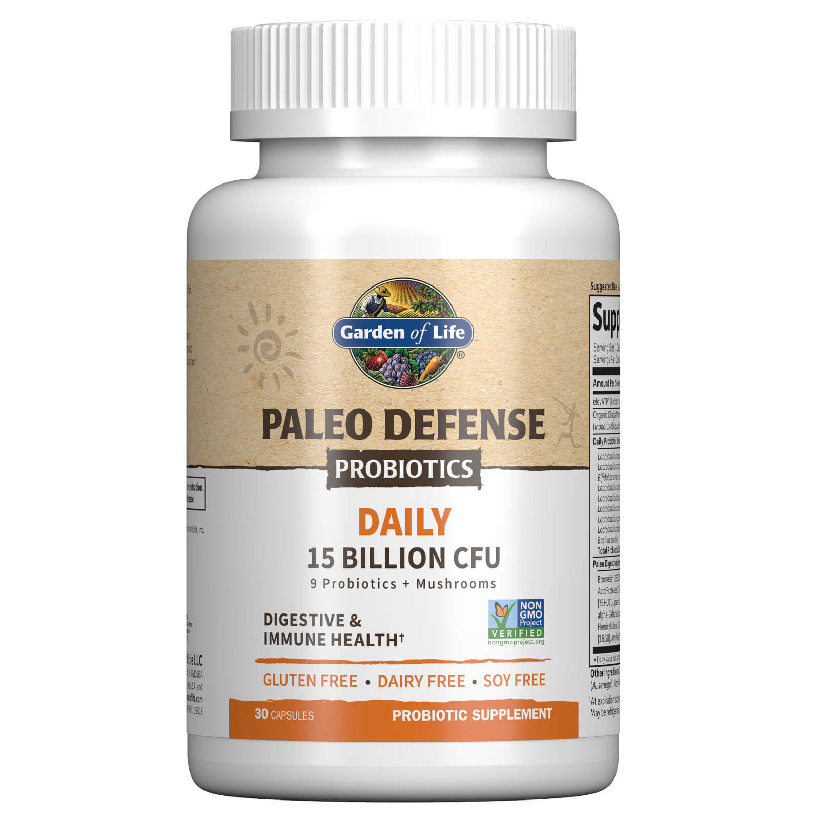 Paleo Defense Probiotics Daily 15B 30caps